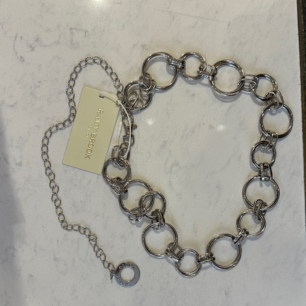 Ramy Brook Silver Chain Link Belt - Picture 2 of 4